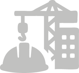 建設・工事の現場をイメージしたアイコン。GenbaVoice（現場ボイス）は、現場で発生した危険箇所を音声で即報告したり、 作業手順の抜けや不具合を共有できます。